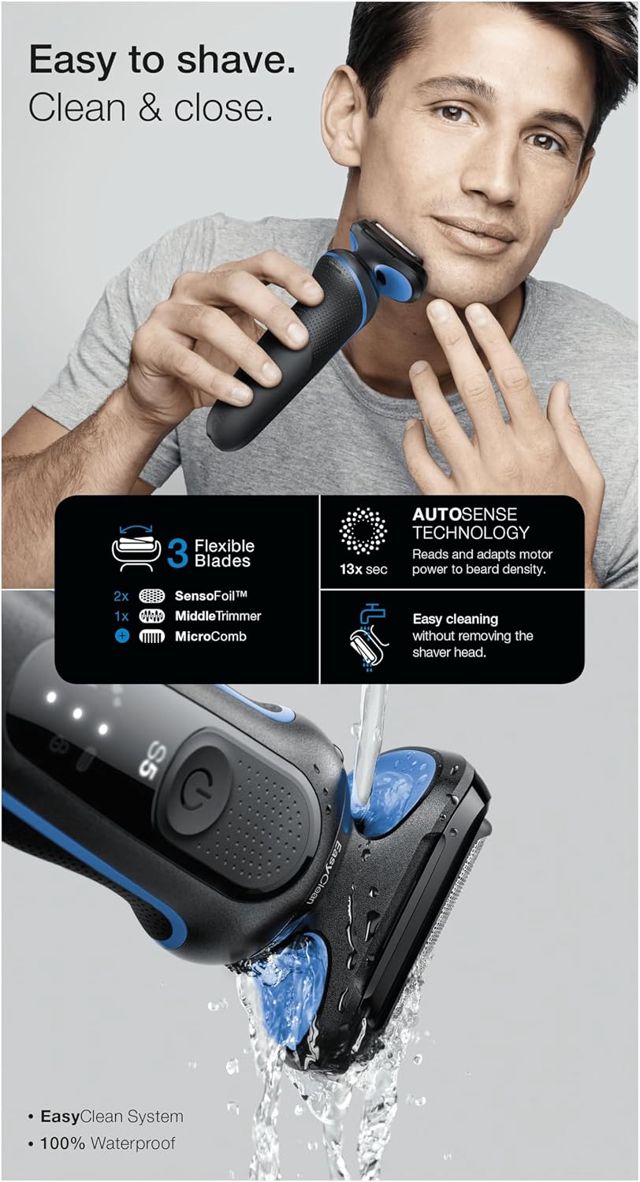 Braun  Rasoir électrique Series 5 51-M1000s  sans fil