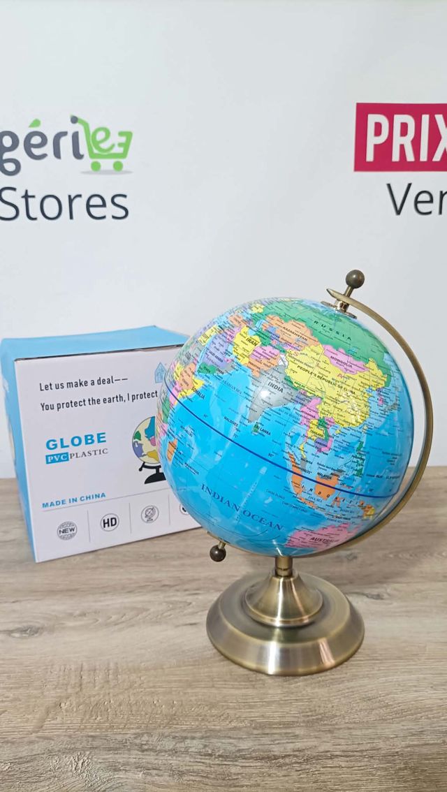 Globe Terrestre 20 cm – Globe Décoratif et Éducatif