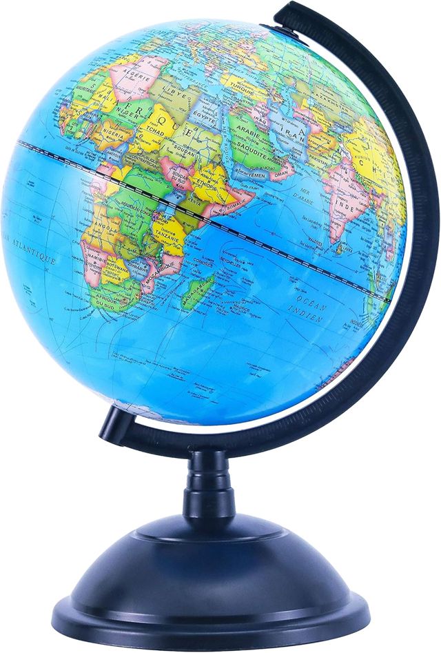 Globe Terrestre 20 cm – Globe Décoratif et Éducatif