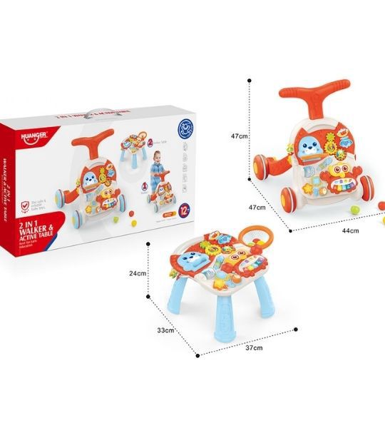 Huanger  Trotteur &amp; Table active 2-en-1