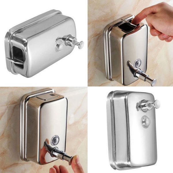 Distributeur de savon liquide  500 ml Inox