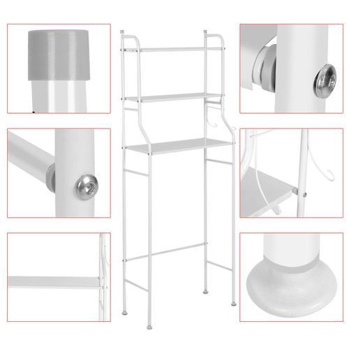 Etagère de rangement pour la salle de bain  Blanc