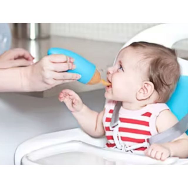 Biberon cuillère  en silicone pour bébés Vert