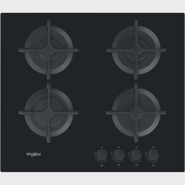 Whirlpool  table de cuisson gaz  4 foyers GOB616NB