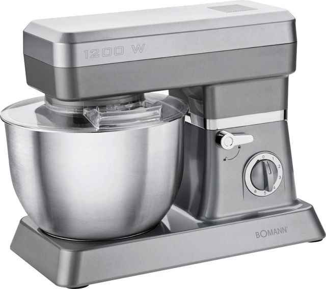 Bomann  Pétrin 6.3 L 1200 W  KM 398 CB GRIS