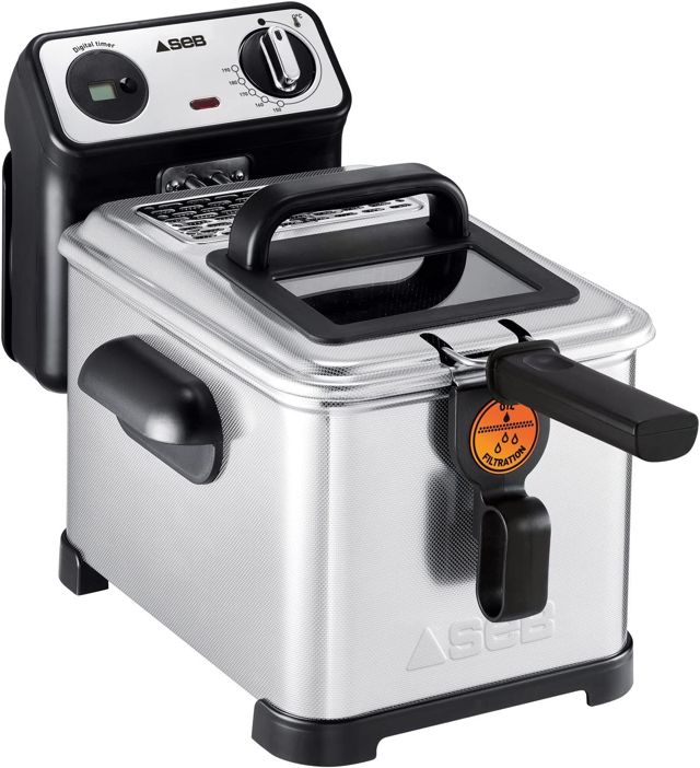 SEB friteuse à l'huil filtra pro inox  FR518100