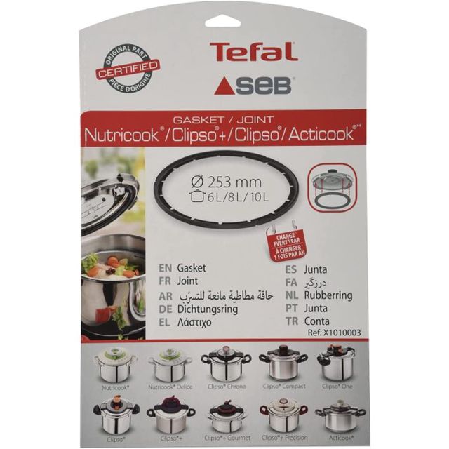 Seb Joint  SEB clipso 6L/8/10l D253mm x1010003 (pièce)