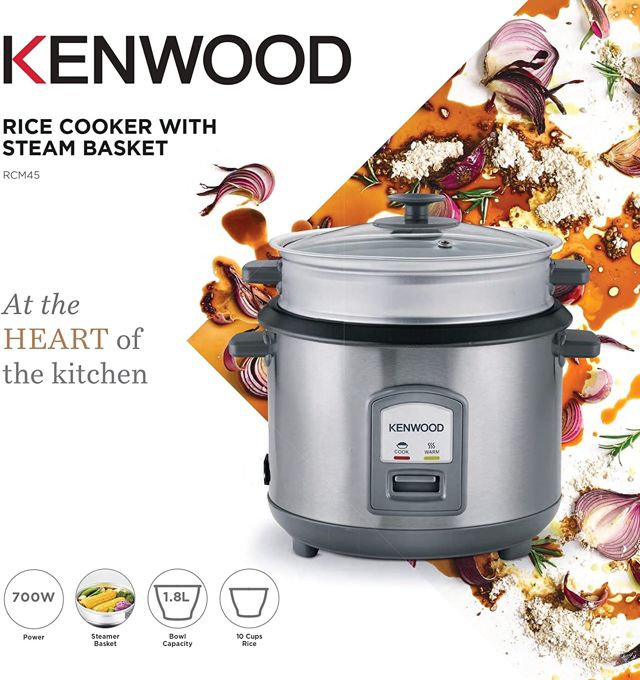 kenwood cuiseur a riz 2 en 1 1.8 itre rcm45