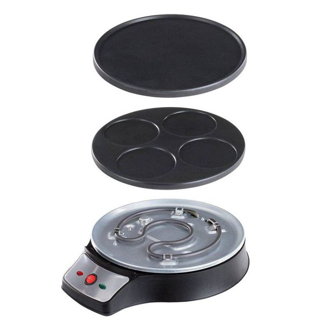 LIVOO Crêpière Electrique 2 En1 1000 W  Noir