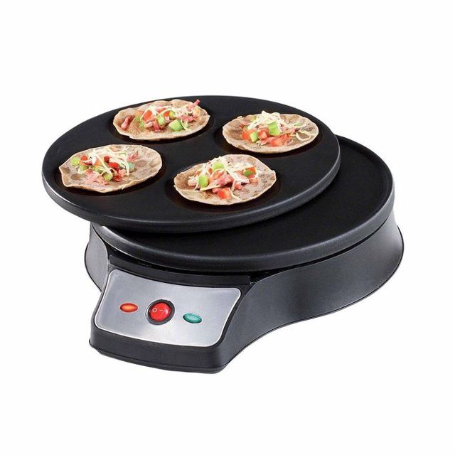 LIVOO Crêpière Electrique 2 En1 1000 W  Noir