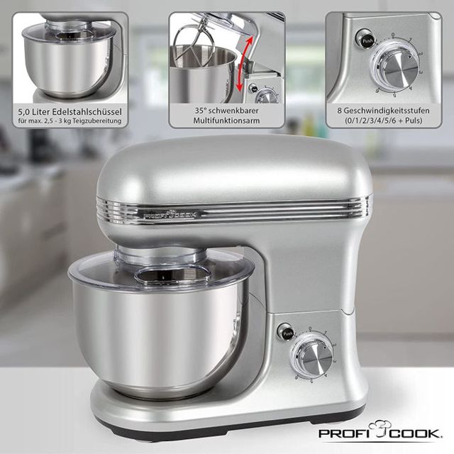 Proficook  Pétrin 5L 1200w pc-km 1222