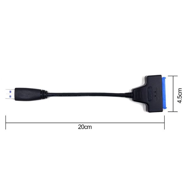 Adaptateur USB 3.0 vers SATA III pour SSD/HDD 2,5"