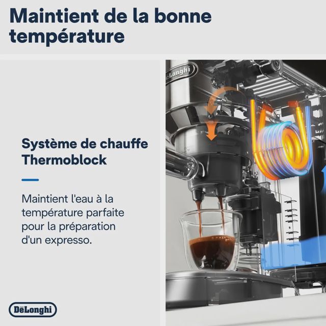 DeLonghi cafetiere dedica pompe metalic  EC785.BG