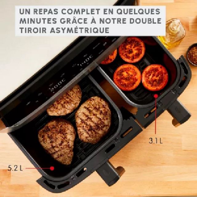 Moulinex Airfryer Double 8,3 L EZ905D20 Inox