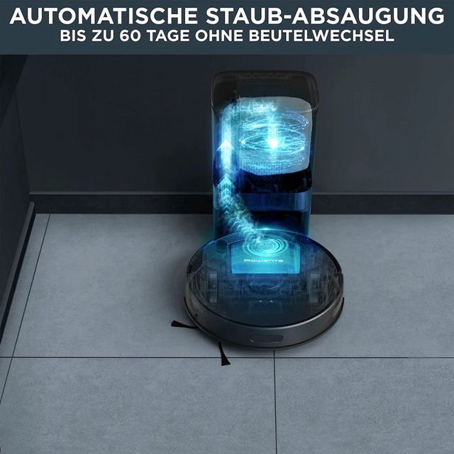 Rowenta Robot Aspirateur Laveur RR85E3 Intelligent