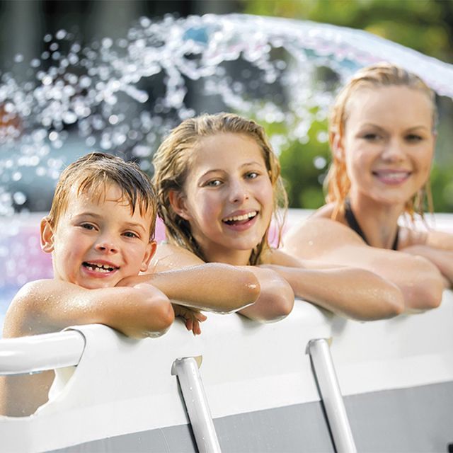 intex piscine avec filtre et échelle  3x1.75x0.80m 26784