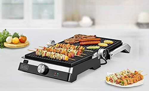 Black&amp;Decker grill panineuse 2000 watts CG2000-B5