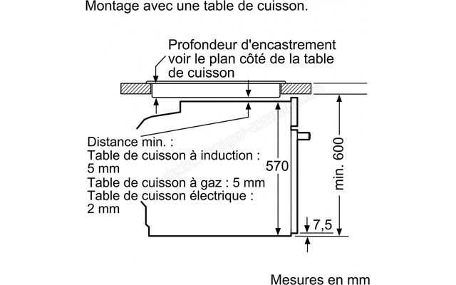 Bosch four encastrable Série 4 pyrolye HBA372ES0