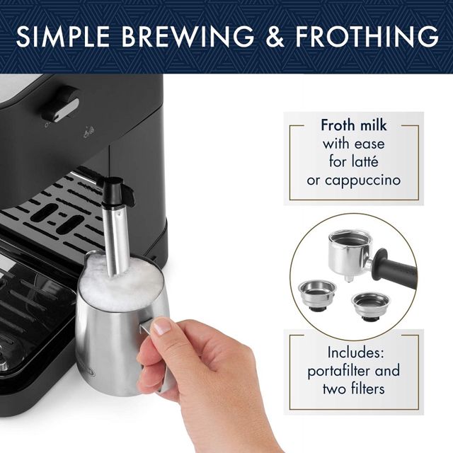 Delonghi stilosa cafétière avec mousseur  EC260.BK