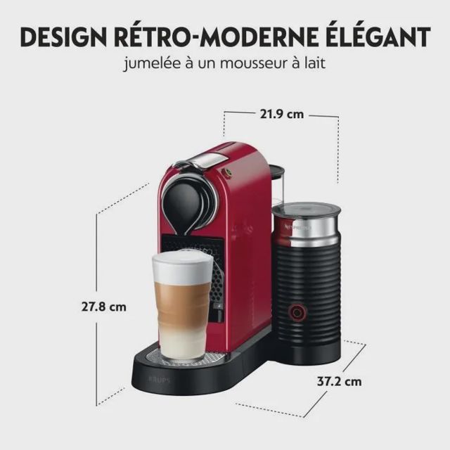 Krups cafetière avec mousseur  YY4116FD
