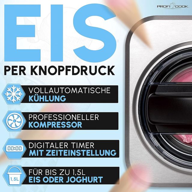 ProfiCook yaourtière et  sorbetière PC-ICM 1268
