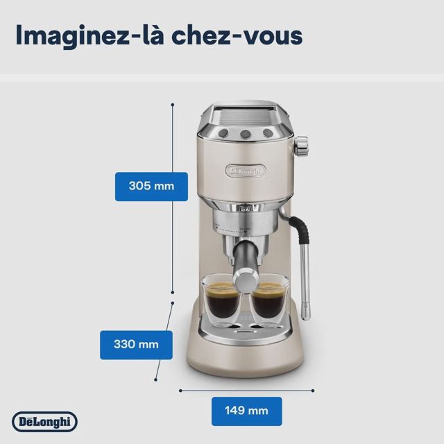 Delonghi cafétiere dedica arte EC885.M metal