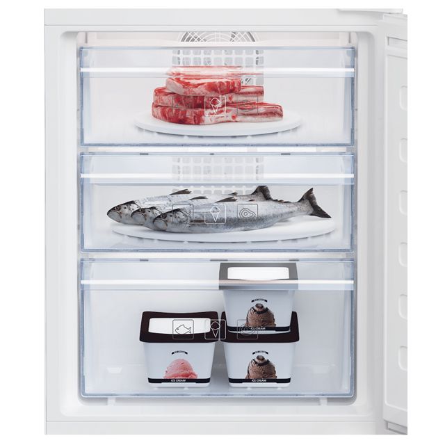 Beko réfrigérateur combiné intégrable BCNA306E3SN 