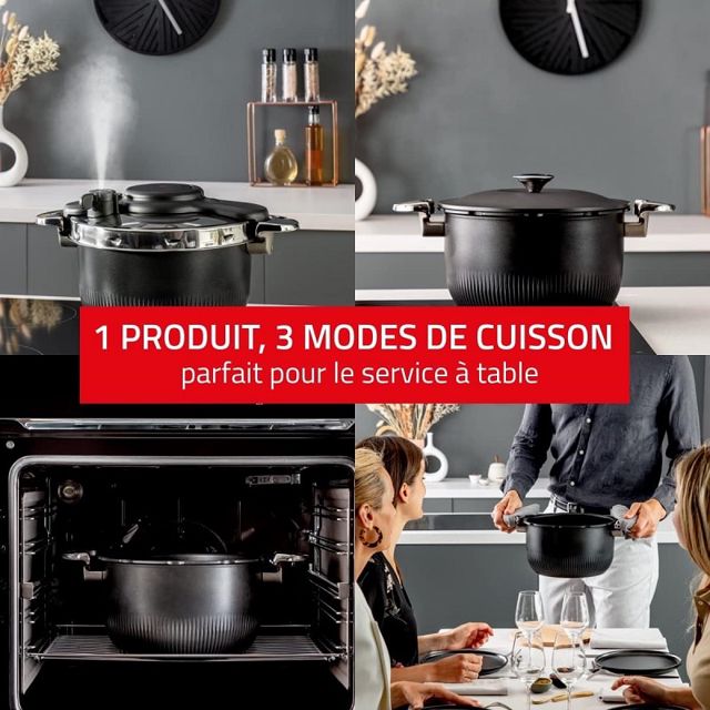 Seb cocotte minute 6L fonte   noir P4810700