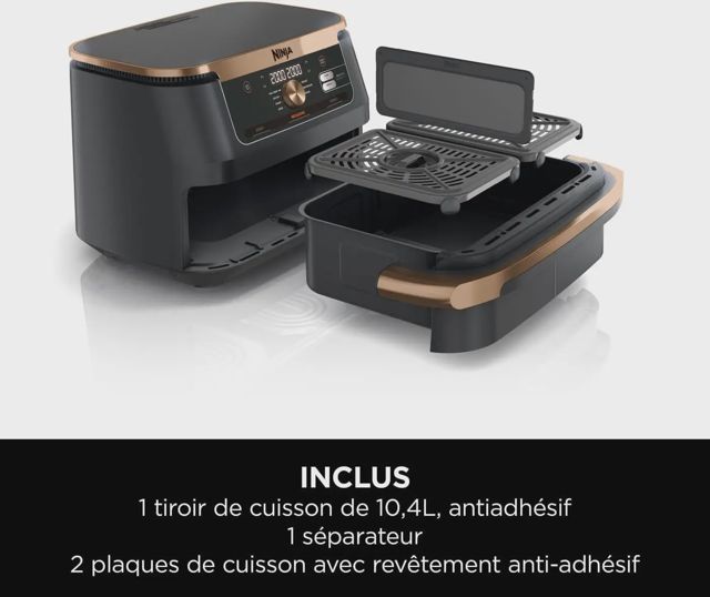 Ninja foodi friteuse FlexDrawer 10.4L AF500EUCP