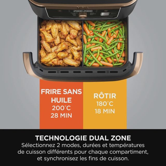 Ninja foodi friteuse FlexDrawer 10.4L AF500EUCP