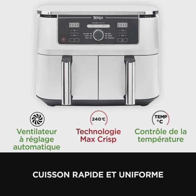 Ninja foodi max friteuse dual zone 9.5L AF400EUWH