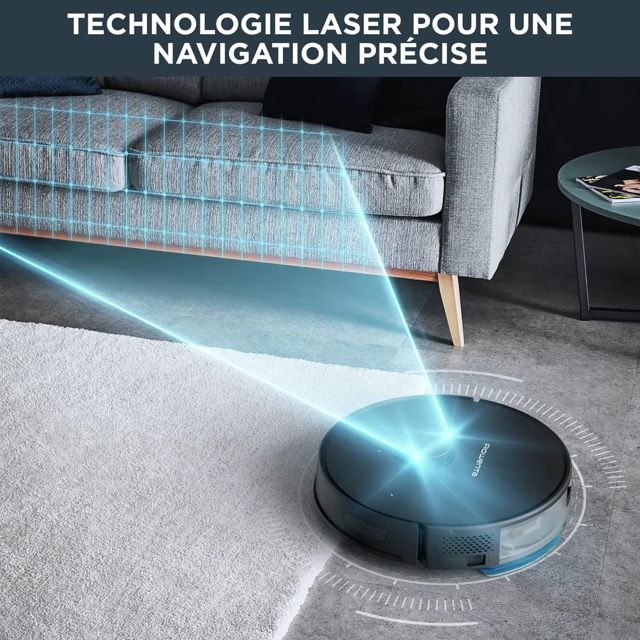 Rowenta aspirateur robot  nettoyage 4en1 RR8585WH