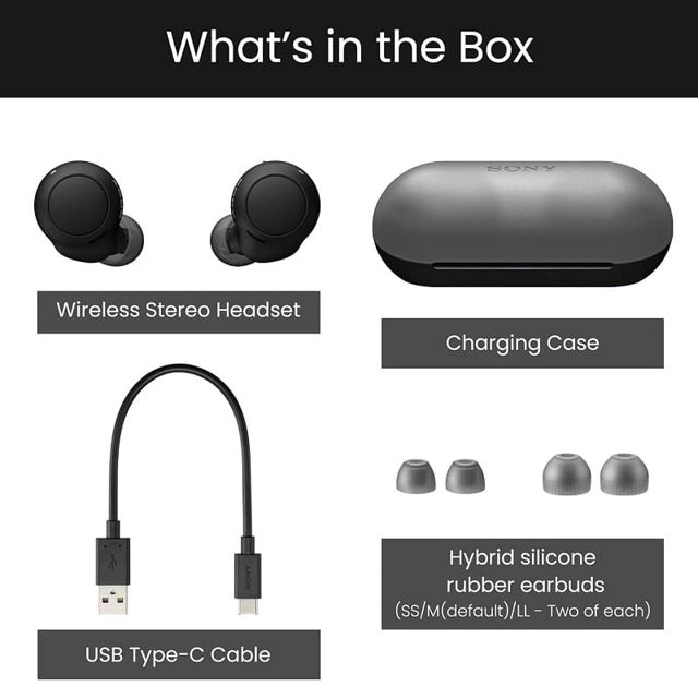Sony écouteurs sans fil WF-C500 noir minuit