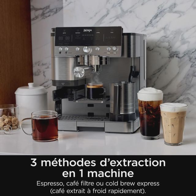 Ninja machine à café Luxe  broyeur à grains ES601EU