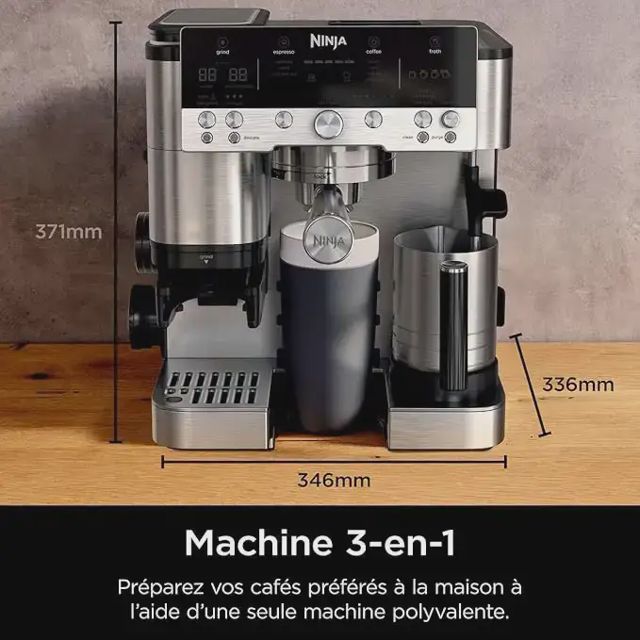 Ninja machine à café Luxe  broyeur à grains ES601EU
