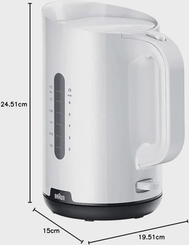 Braun  Bouilloire  1,7L  1000W  WK1100WH
