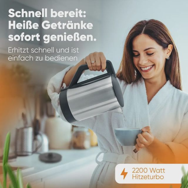 Bomann  WKS 3002 CB Bouilloire Inox 1.5L 2200W