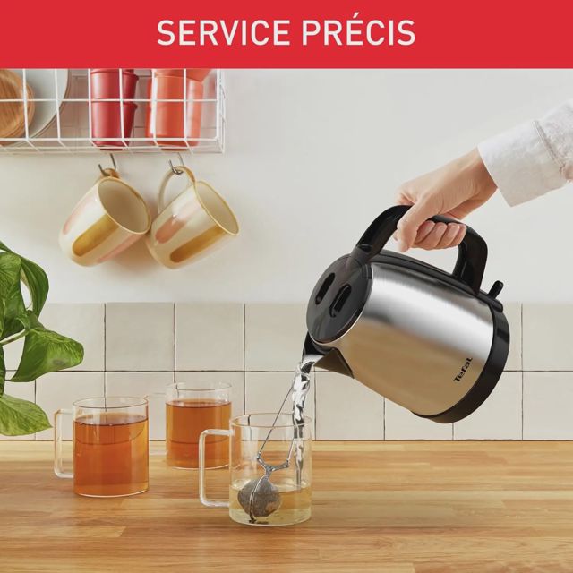 Tefal Bouilloire Inox 1,7L Bouilloire sans fil KI150D10