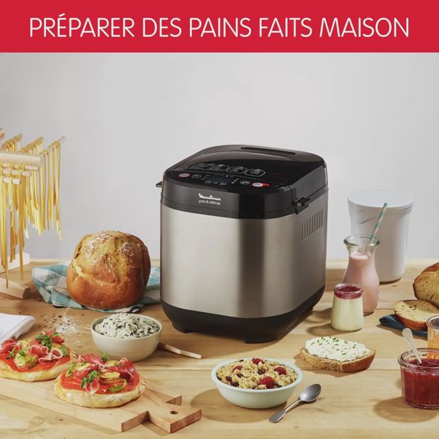 Moulinex  Machine à Pain Yaourtière OW240E30 Inox