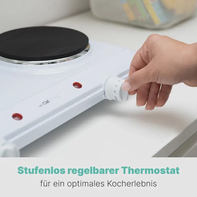 Double plaque de cuisson clatronic dkp3583