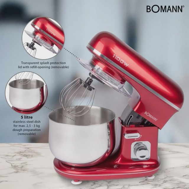 Bomann Robot Petrin 1100 Watts 5 Litres KM6030CB red