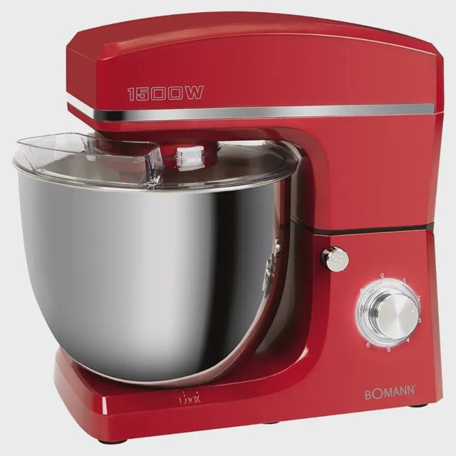 Robot pétrin  10L 1500W Bomann KM 6036 CB Rouge