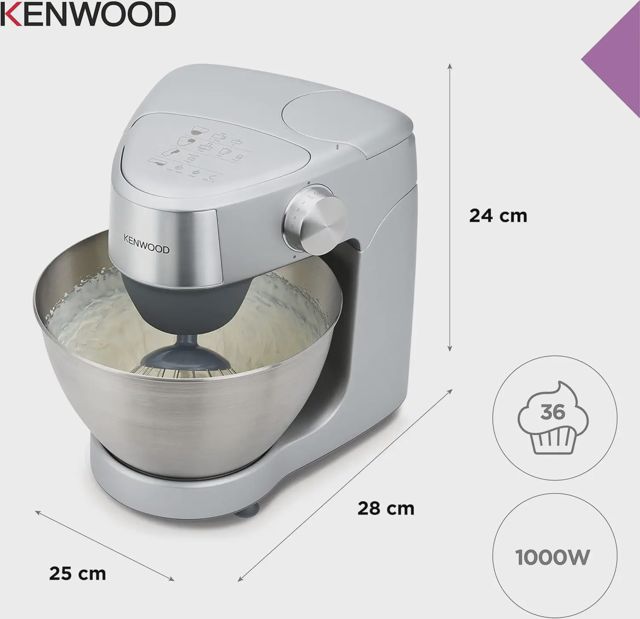 Kenwood Robot Pâtissier WKHC29.Q0SI 1000 W 4,3 L