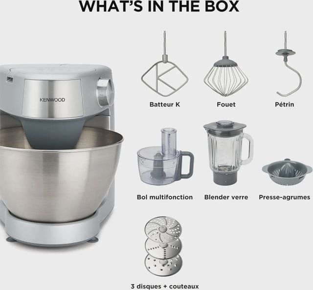 Kenwood petrin  1000 W Silver KHC29.L0SI
