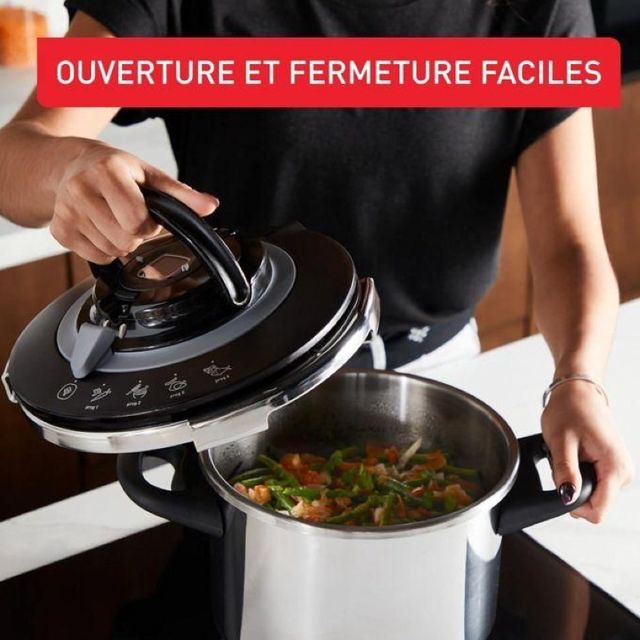Seb Cocotte minute clipso+ chef 8L 4programmes