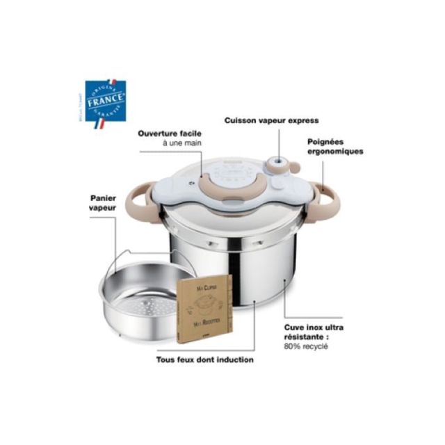 Seb cocotte  clipso minut eco respect  7.5 l