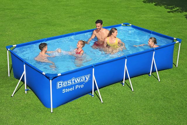 Bestway piscine carrée  4x2.11x0.81m 56405