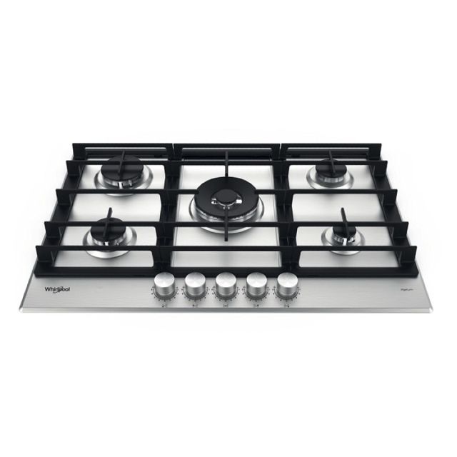Whirlpool plaque  gaz 5 feux 75cm GMWL 728/IXL