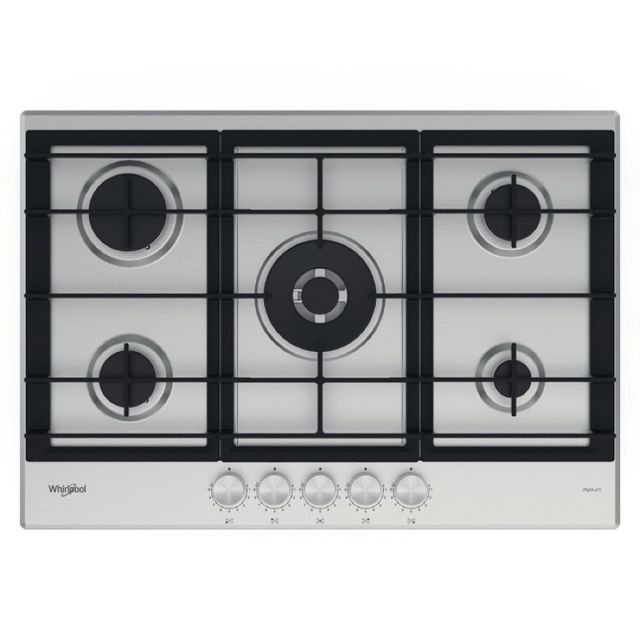 Whirlpool plaque  gaz 5 feux 75cm GMWL 728/IXL