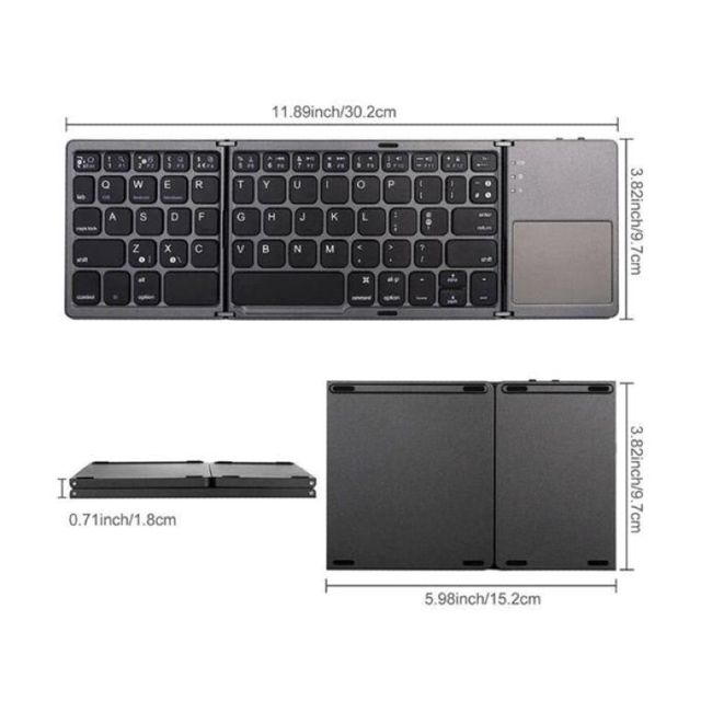 Mini clavier pliable sans fil B033